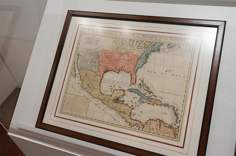 An old, historical map of territories around the Gulf of Mexico.