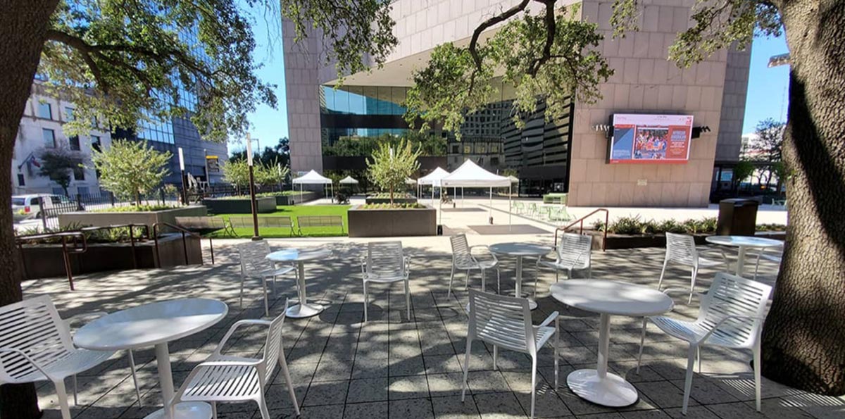 The Barbara Bush Literacy Plaza.
