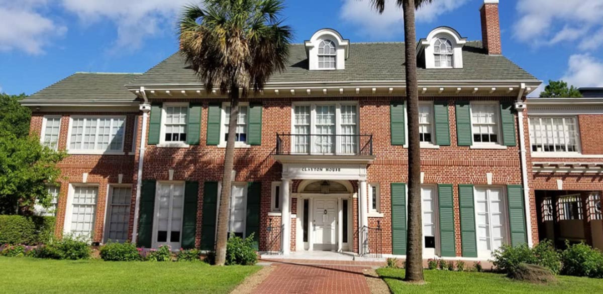 Exterior of the Clayton House.