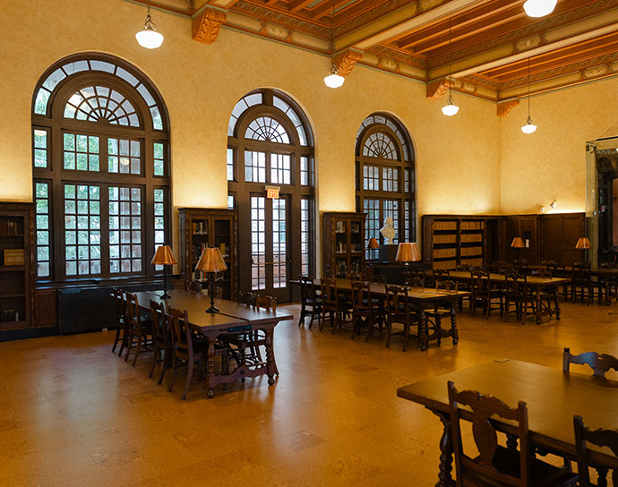 Interior of the Julia Ideson Building.