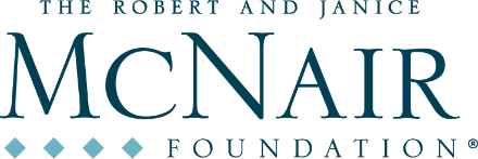 The Robert and Janice McNair Foundation logo.