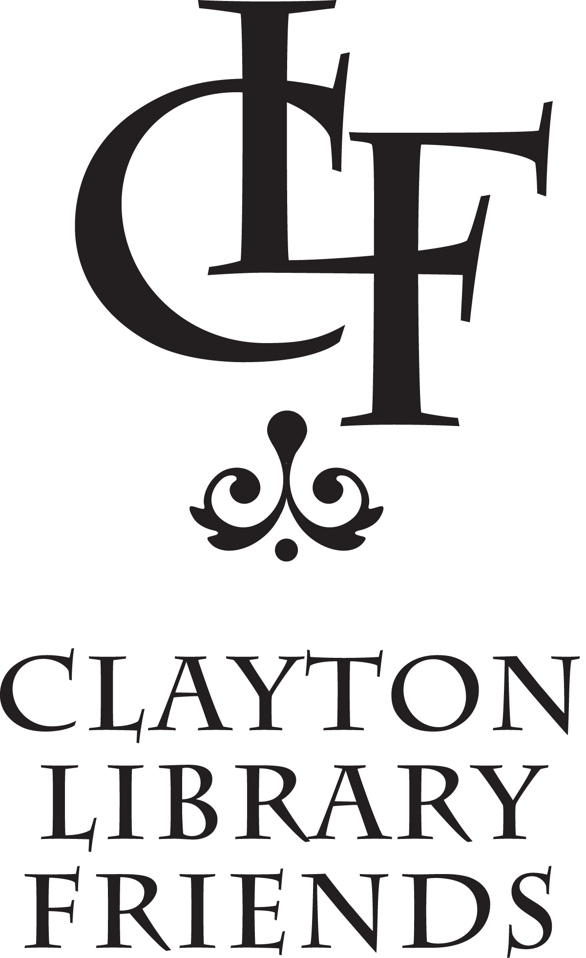Clayton Library Friends logo.