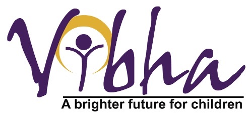 Vibha logo. A brighter future for children.