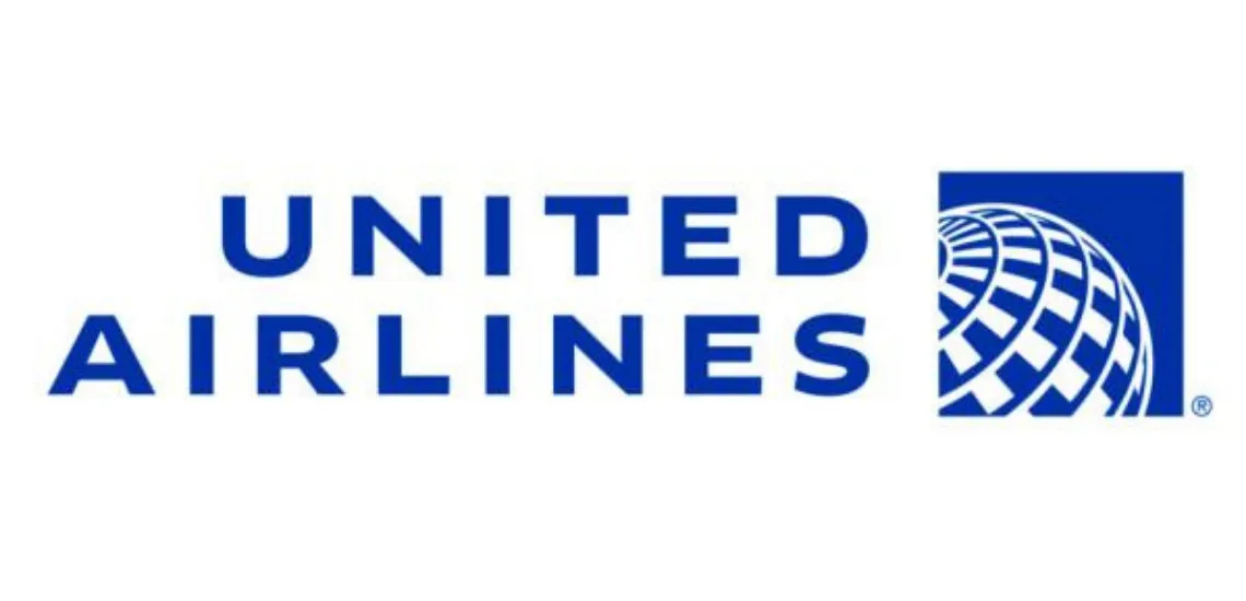 United Airlines logo.