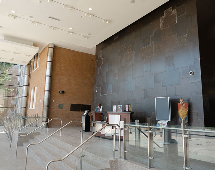 Entrance foyer to the Gregory School.